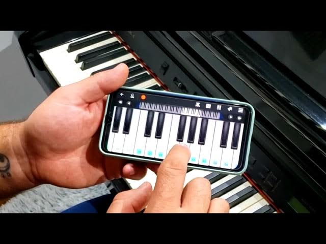 Aprenda a tocar teclado pelo aplicativo no seu celular